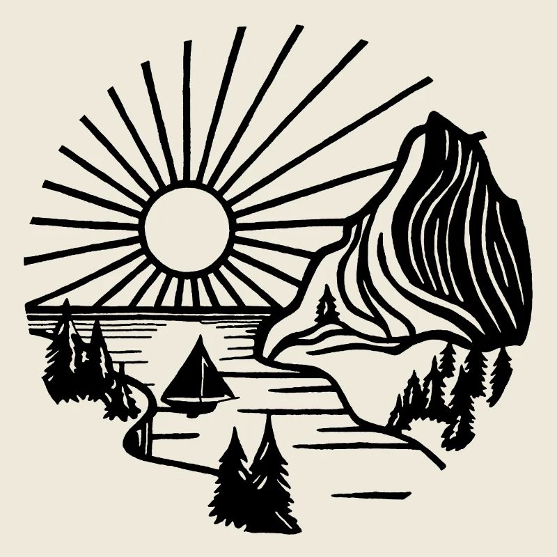 Feiertagslandschaft (Schwarz)