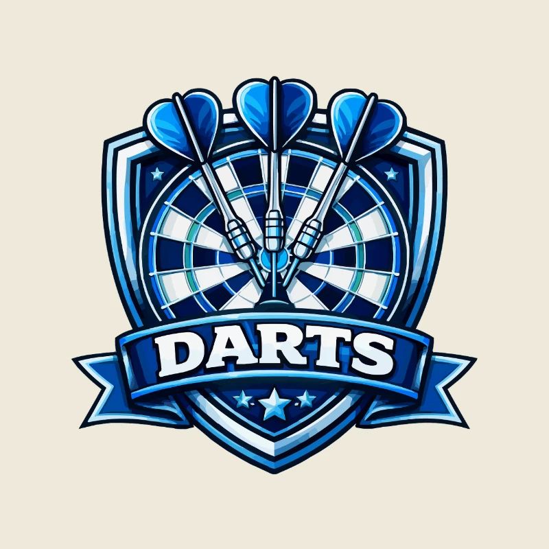 Blauer Darts Shield Logo