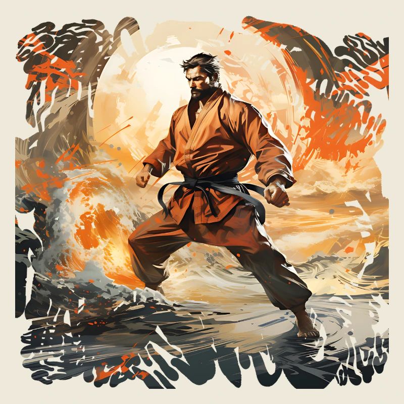 Karate Warrior in Firestorm