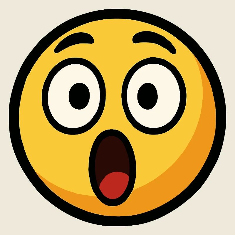 Scared Emoticon Pronounced Face