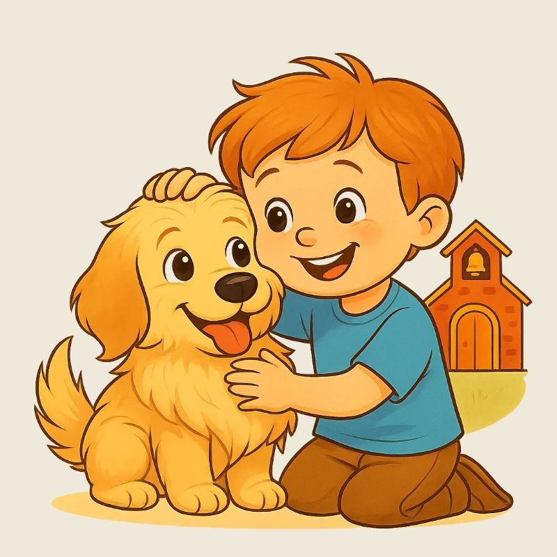 Fluffy und der glückliche Freund – Emotionale Bindung