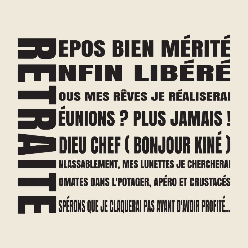 RETREAT (schwarzer Text)