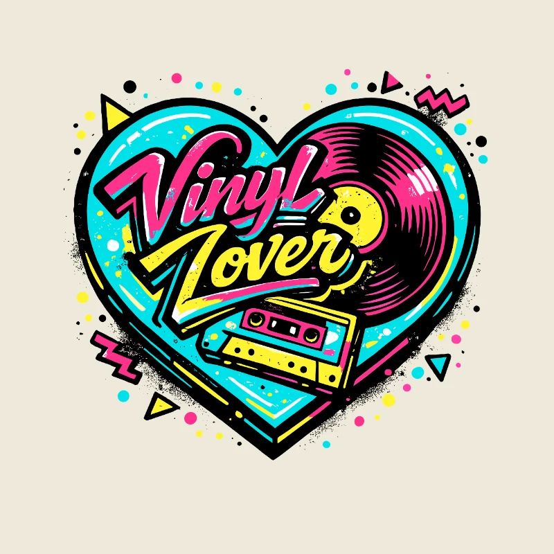 Vinyl Herz Neon