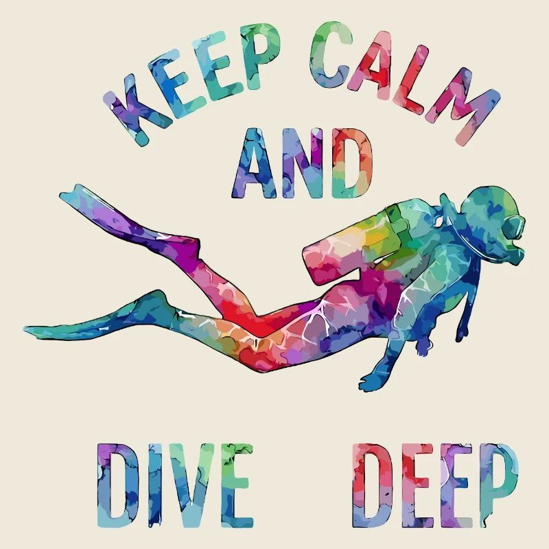 Diction colorée de plongée