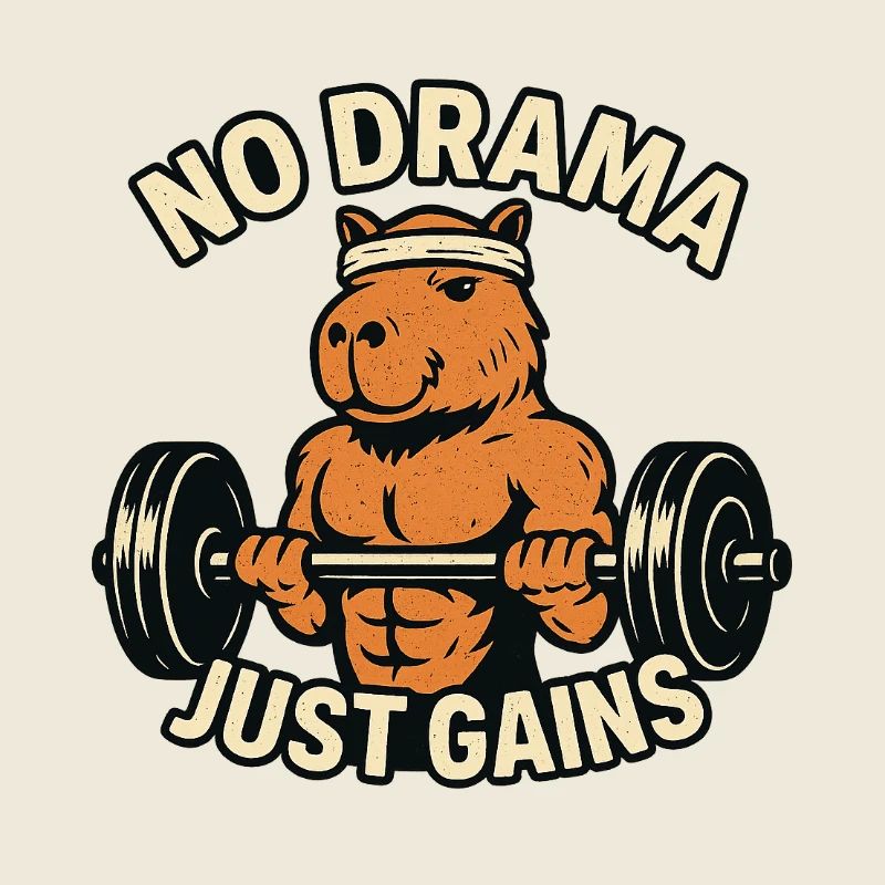 Pas de drame Juste gagner en forme capybara