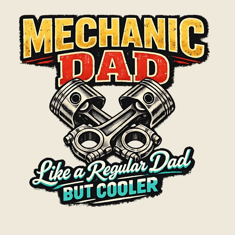 Mechanic Dad Like A Regular Dad But Cooler
