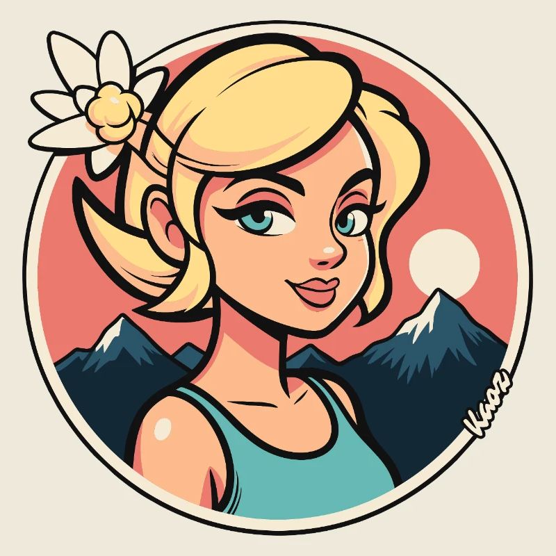 Sunlit Mountain Maiden