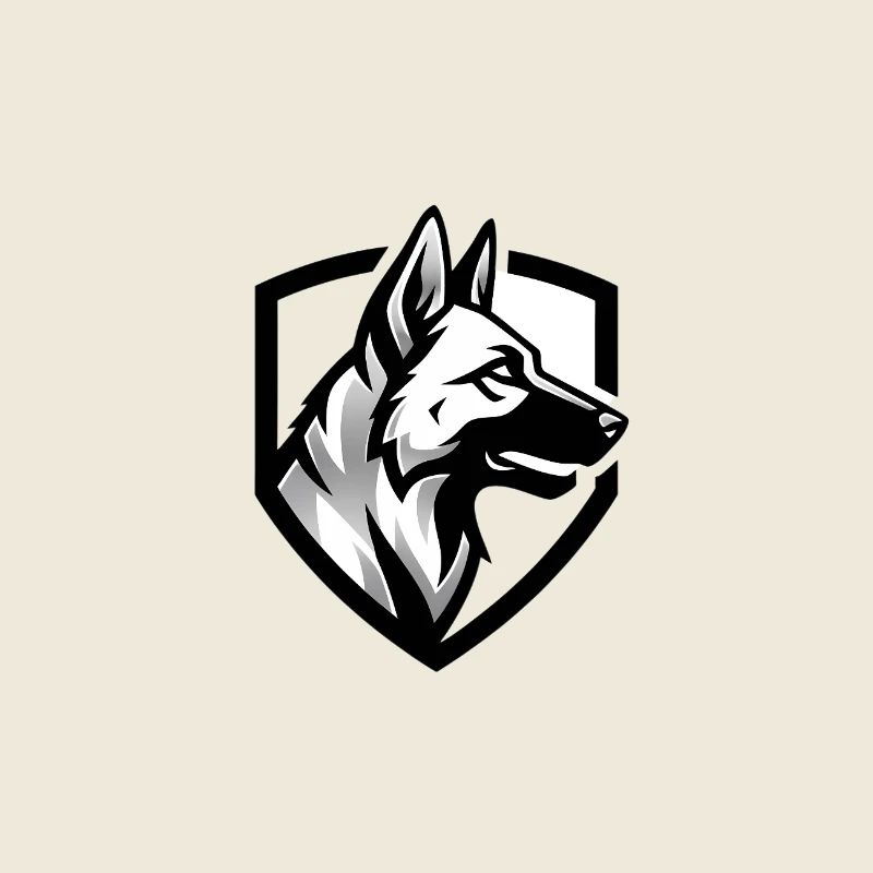 Schäferhund Wappen Security