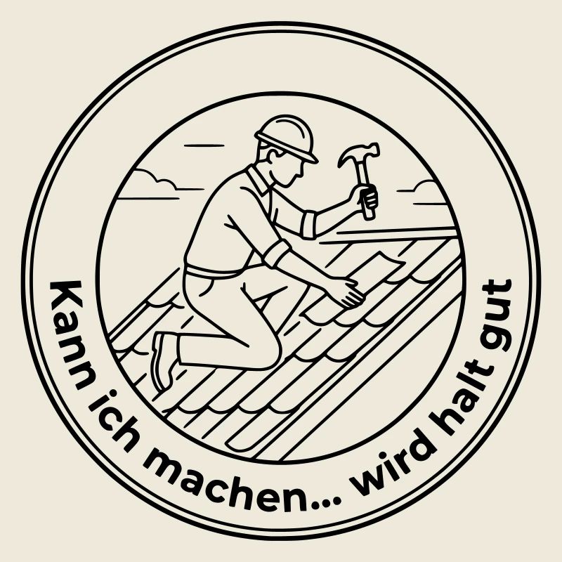 Dachdecker Sarkasmus kann ich machen wird gut