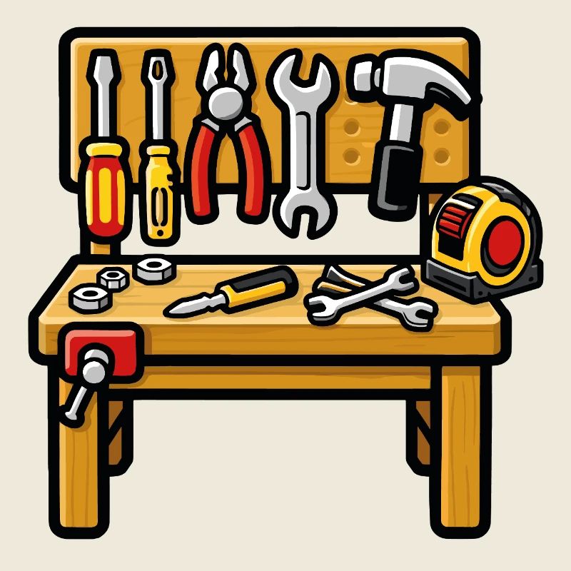 DIY workshop workbench