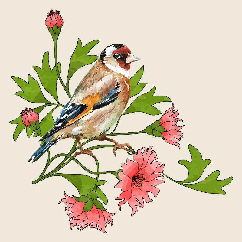 Bunter Vogel