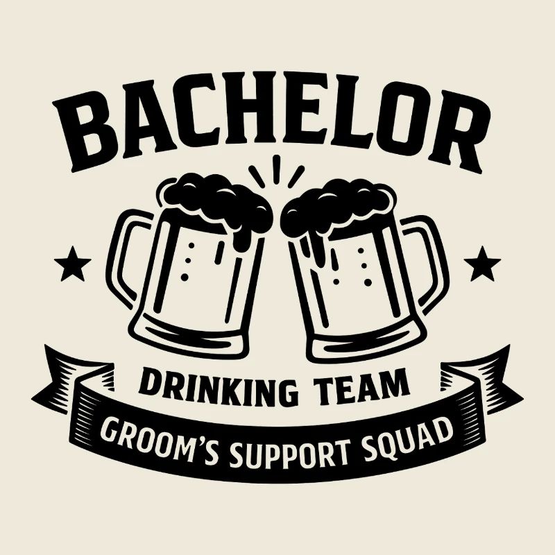 Bachelor Drinking Team - JGA Groom Support Squad