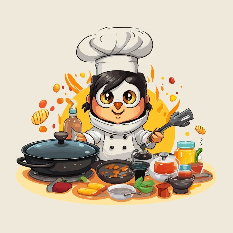 Chef Chef Cuisinier Pingouin