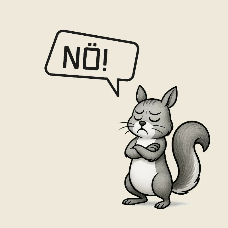 Nö! Eichhörnchen – Kleiner Sturkopf im Wald