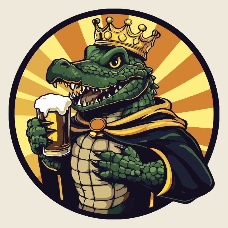 Alligator Beer Funny