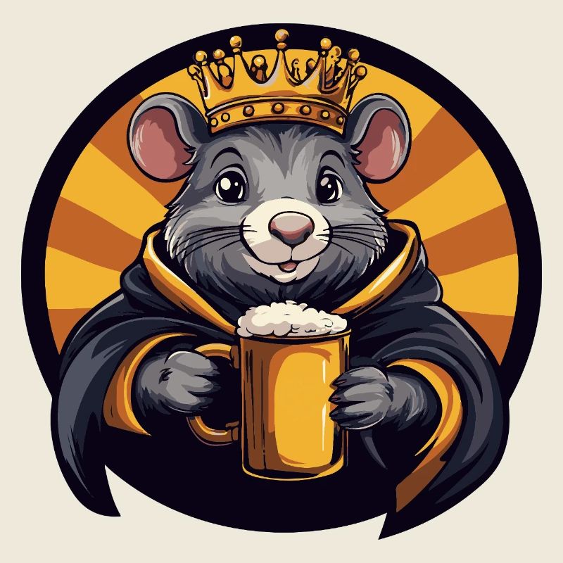 Bière souris drôle