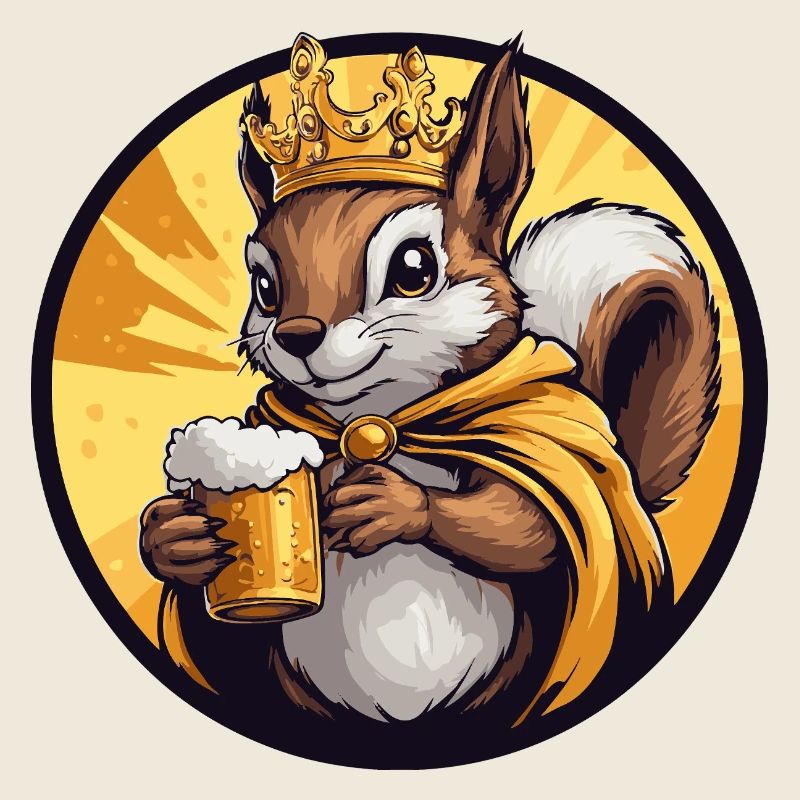 Eichhörnchen Bier Lustig