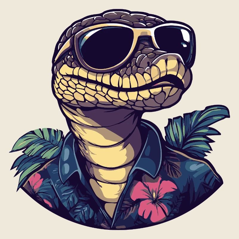 Snake Cobra Comic Holiday
