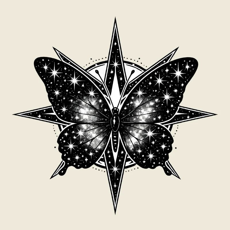 Boussole Papillon Cosmique
