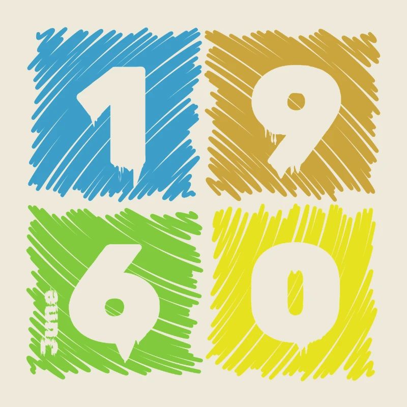 66. Écussons Geburtstag Farbige depuis 06/1960