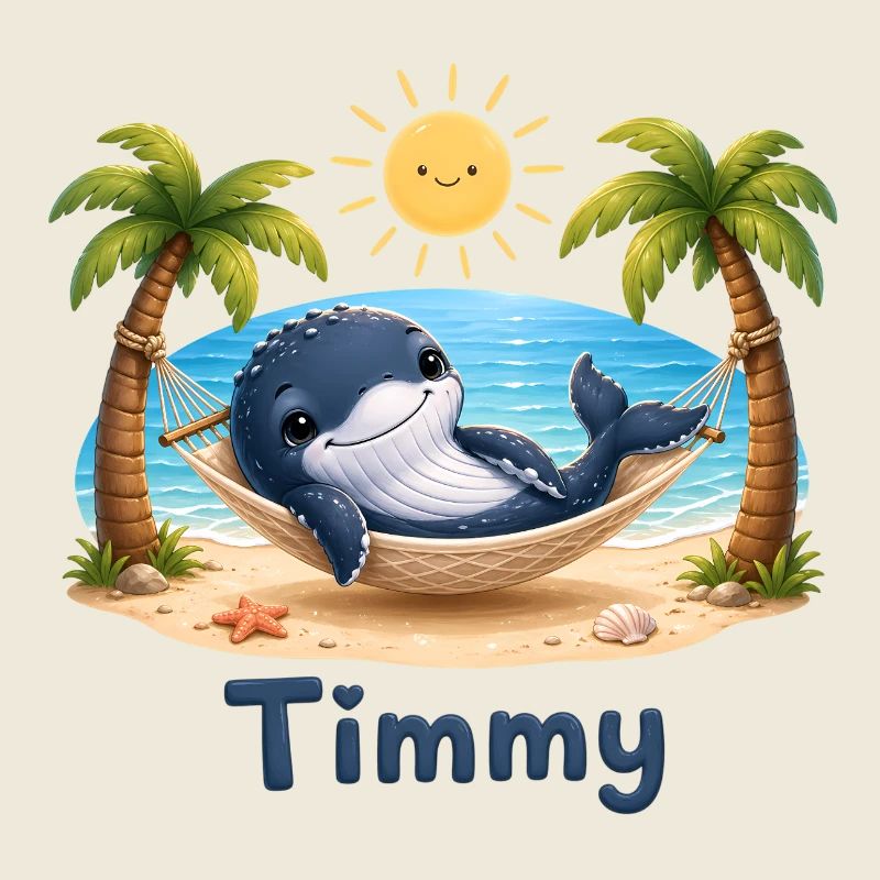 Timmy der Wal am Strandhammock