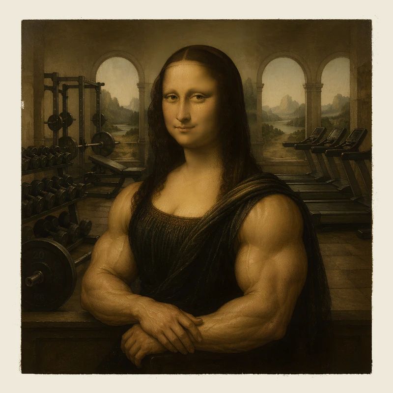 Mona Lifta Leonardo da Vinci Fun Weightlifting
