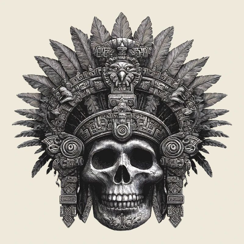 Mayan Warrior Aztec Design