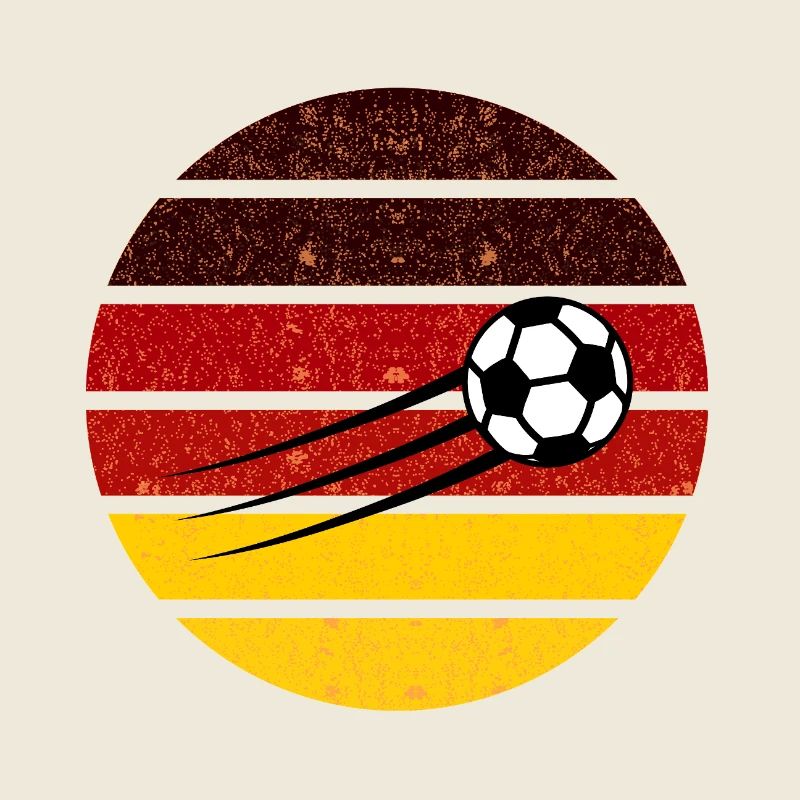 Football Circle Germany Retro Gradient