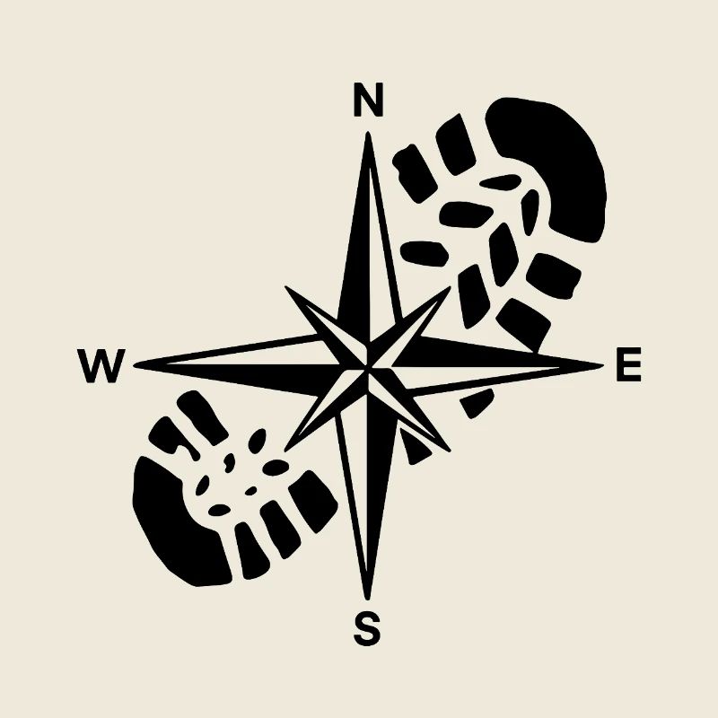 Hiker Compass Wandergeschenk