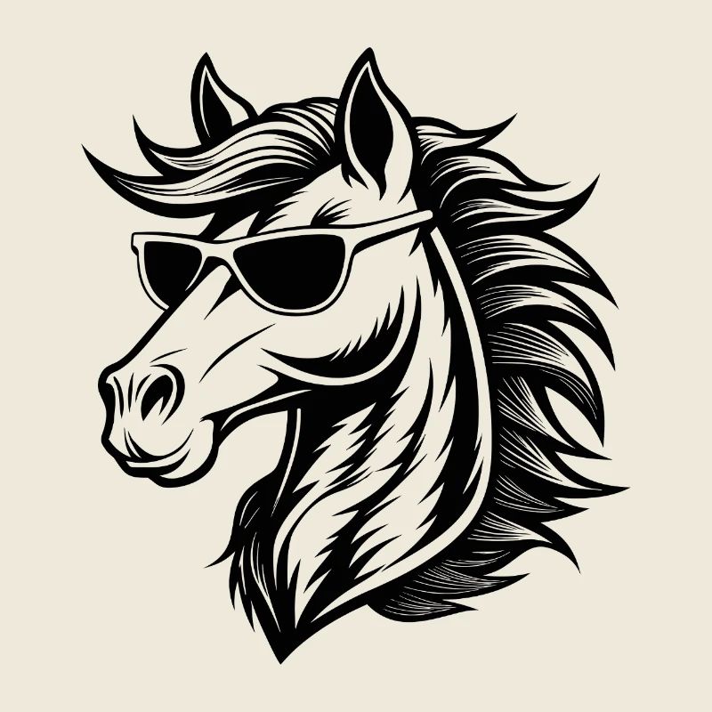 Tête de cheval cool