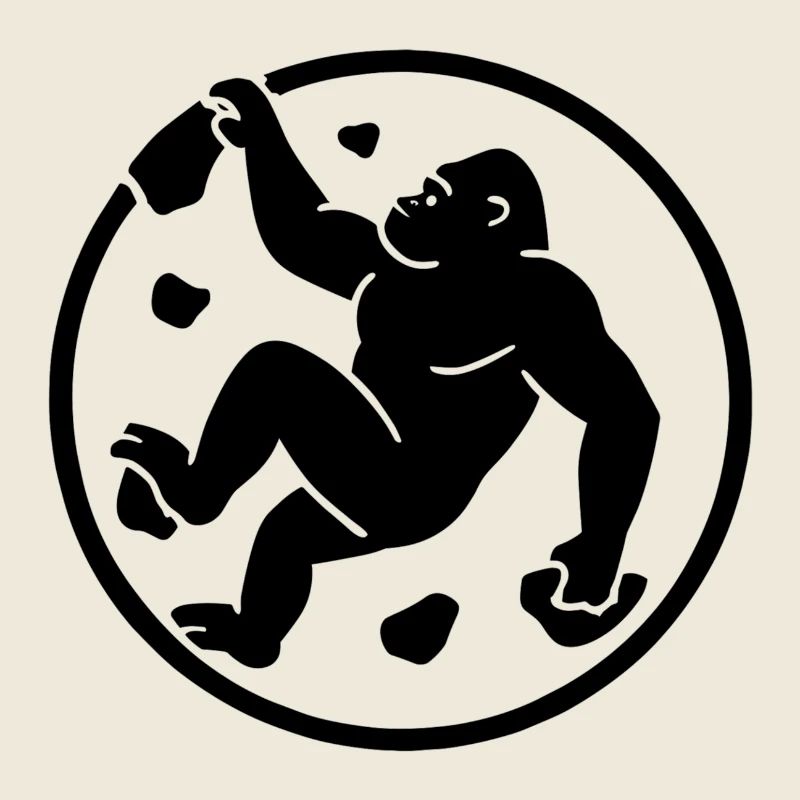 Gorilla Boulder : logo du badge minimaliste