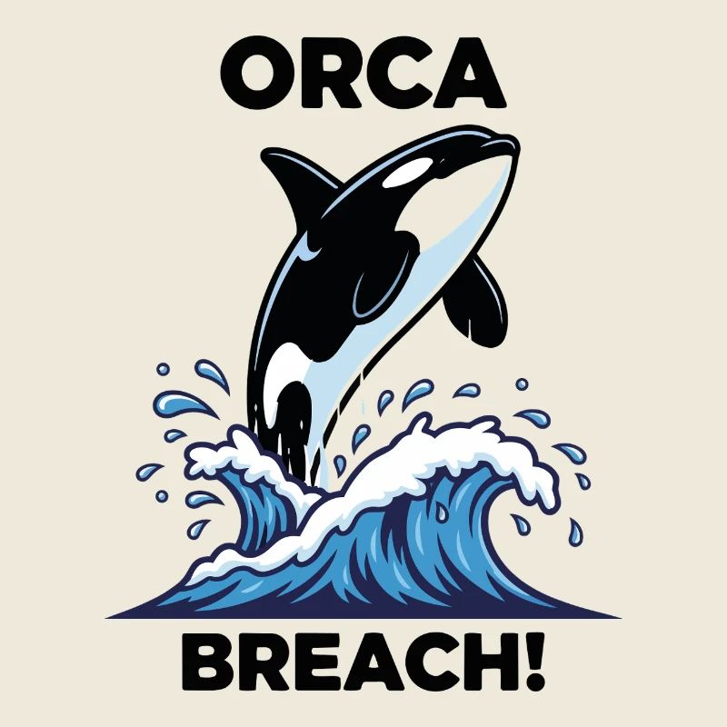 Killer Whale Breach Sea Orca