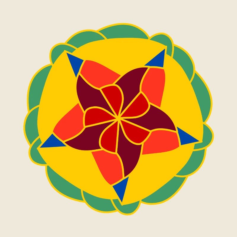 Geometrisch Helles Mandala