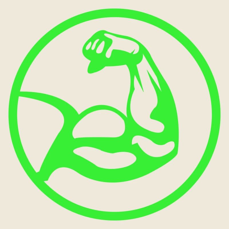 Biceps – Green silhouette