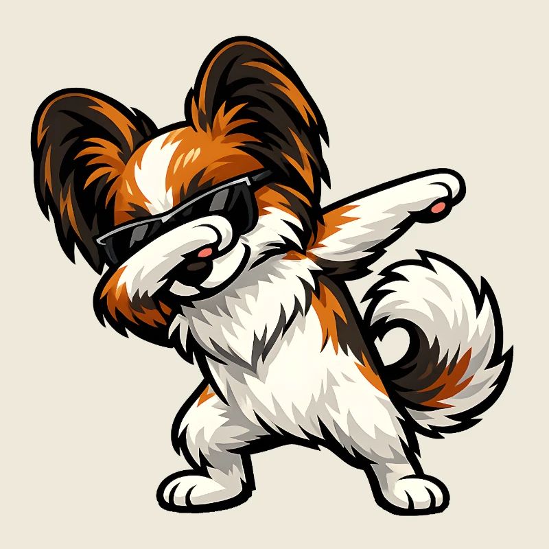 Dabbing Butterfly Dog