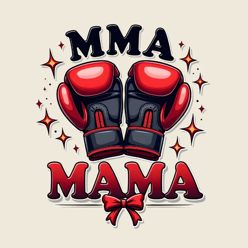 MMA Maman Boxe Boxeuse Puissante Arts Martiaux Mixtes