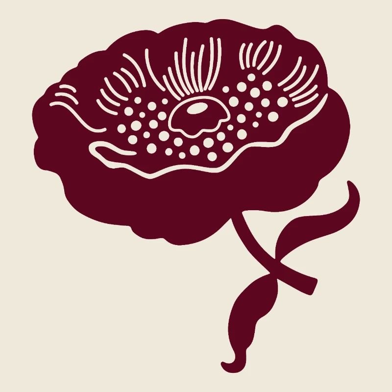 Peony L botanical peony l wine red