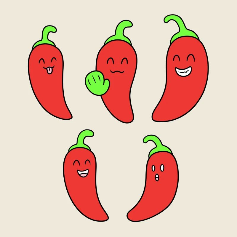 Funny chili face