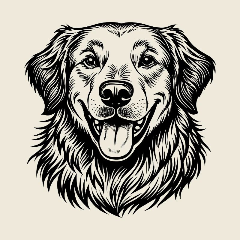 Golden Retriever happy