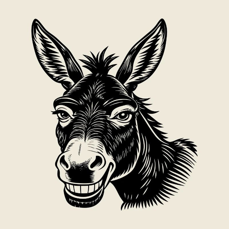 Donkey smile