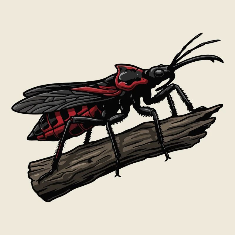 Punaise Assassin Bug Chasseur Red Strike Tattoo