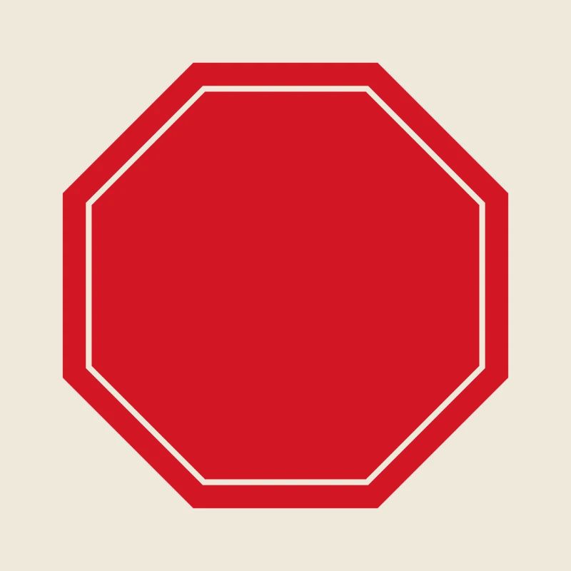 Leeres Stoppschild