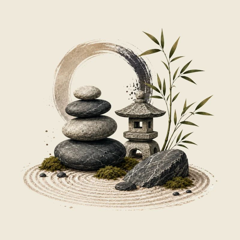 Tranquillité du Jardin Zen