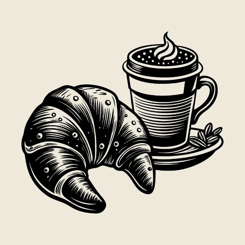 Café et croissant