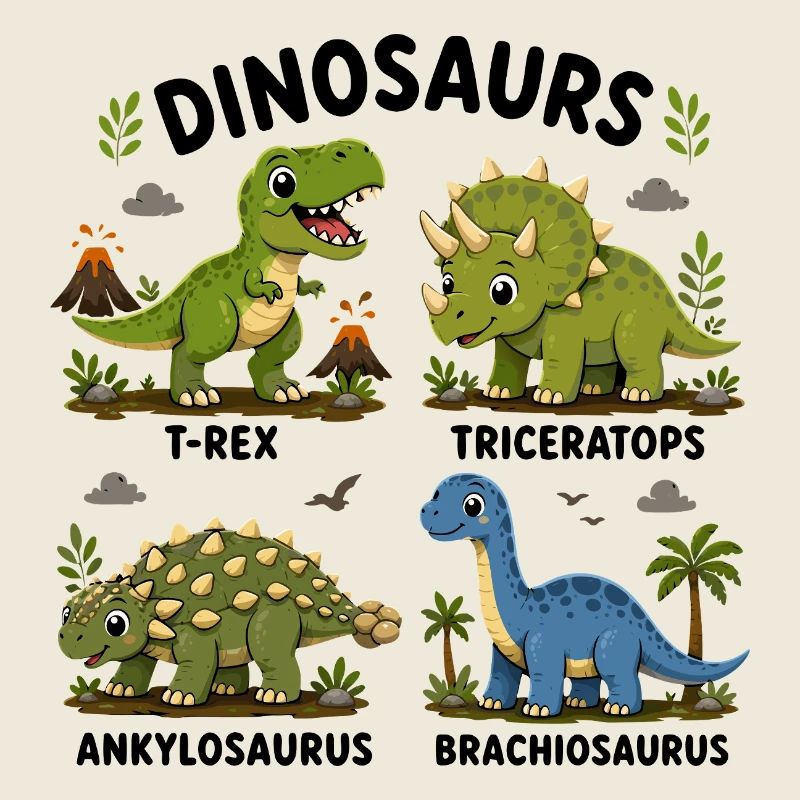 Learning dinosaur species for children