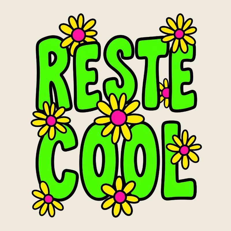Tshirt Reste Cool Rétro 90s Marguerite