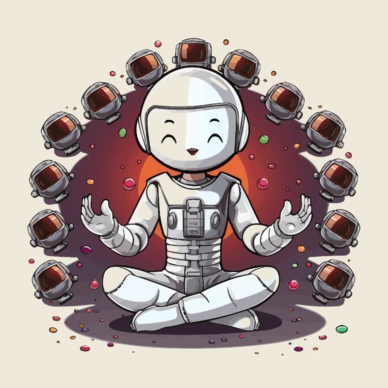 Space Yogi in Astronaut
