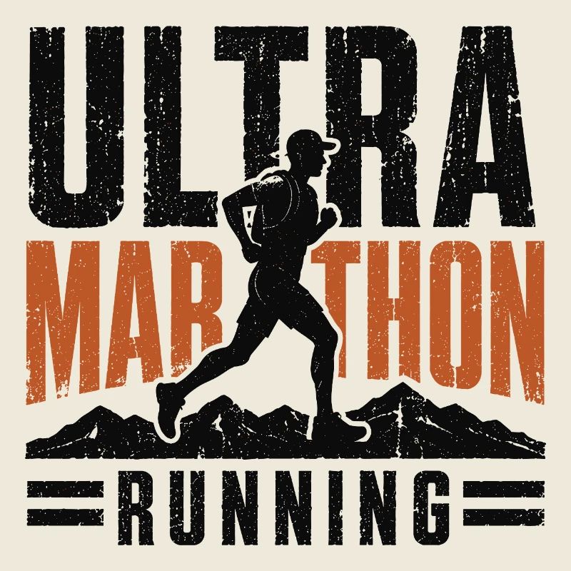 Ultra Marathon Running Runner Graphic