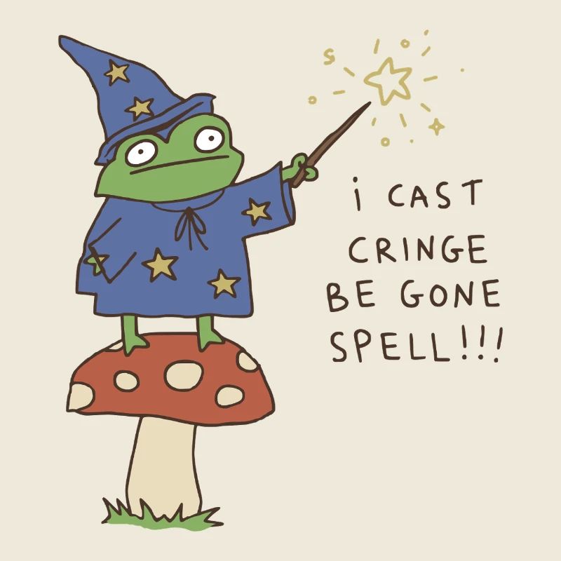 Je lance Sort de Disparaître Magicien Grenouille Drôle