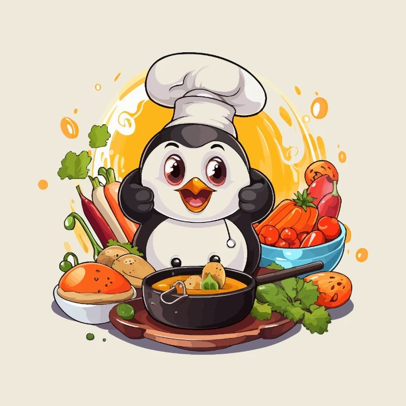 Küchen-Pinguin Kochkunst